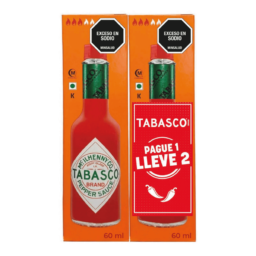 Salsa Tabasco Original Pague 1 Lleve 2 x 60ml