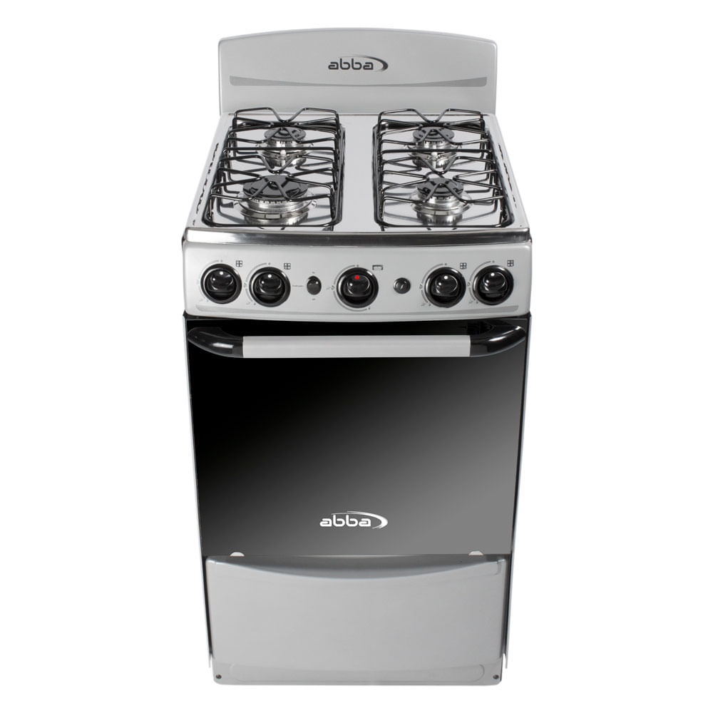 Estufa piso abba gn  gris acero inox  torre  horno