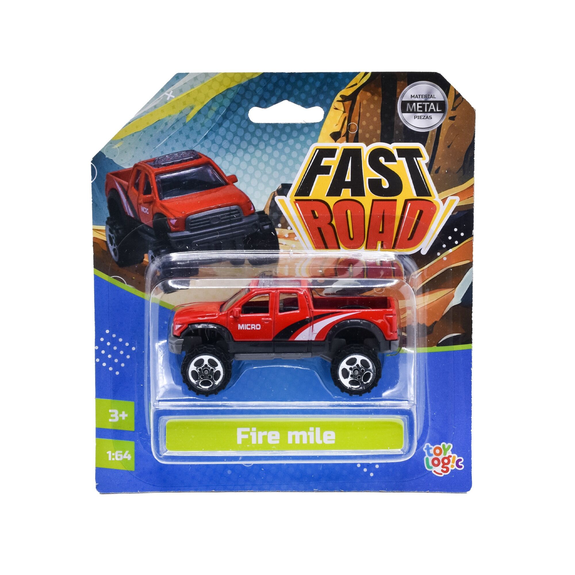 Carro Coleccionable Die Cast Fire Mile Fast Road