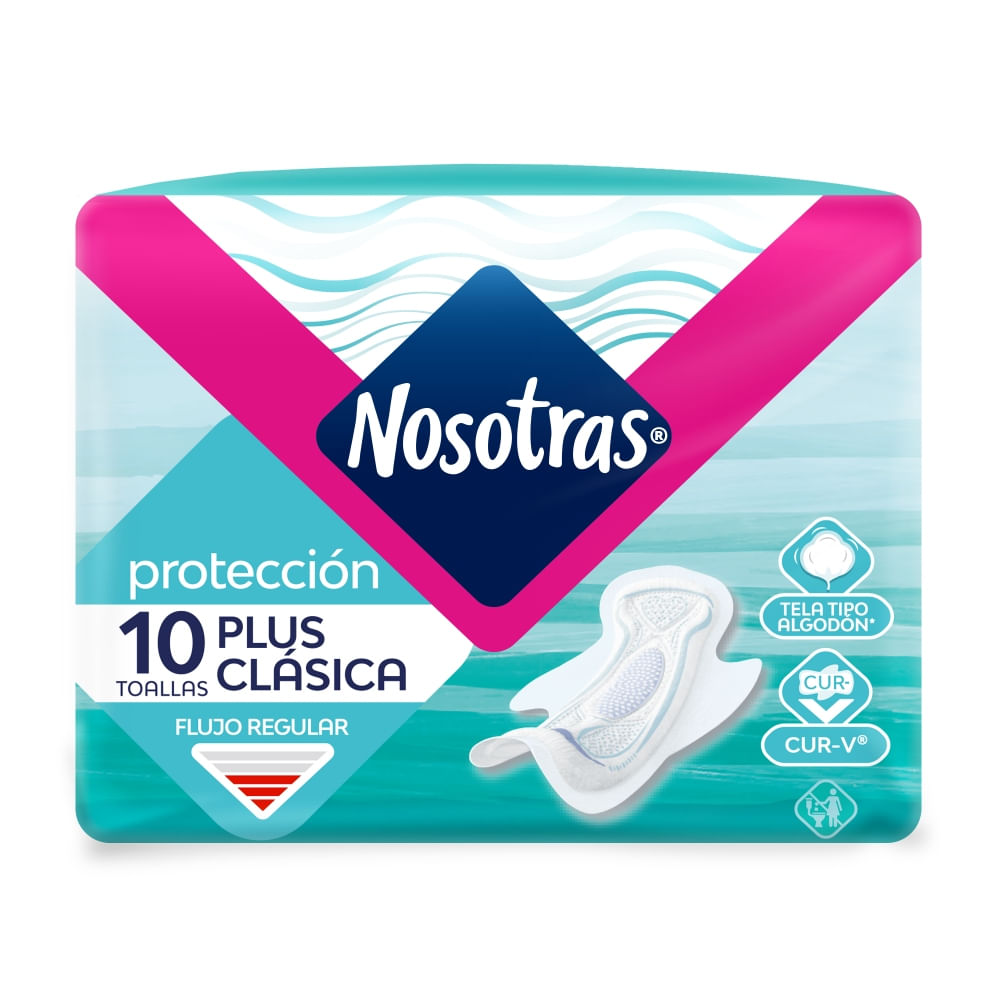 Toallas Higiénicas Nosotras Plus Clasica 10Und