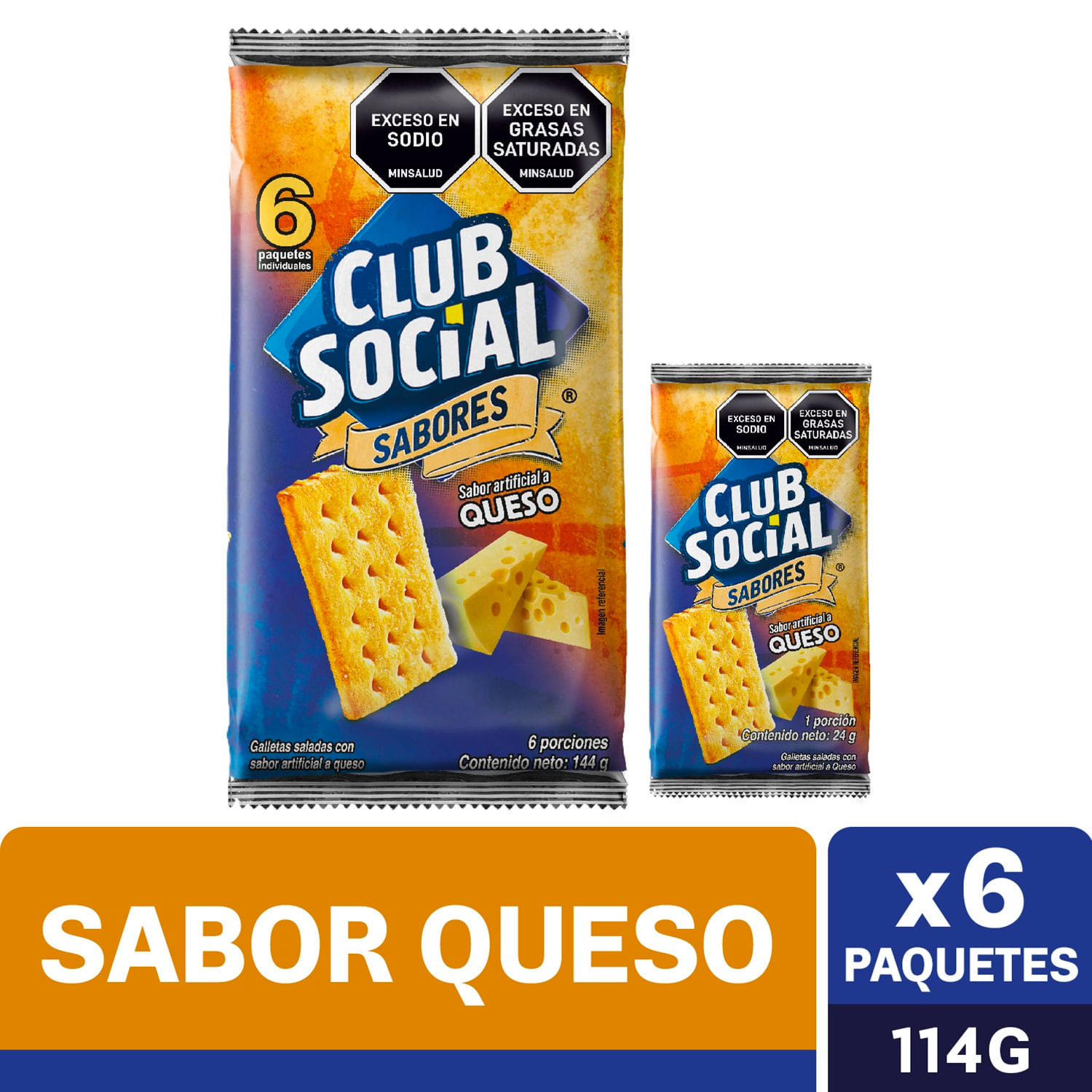Galleta Club Social Queso 144g