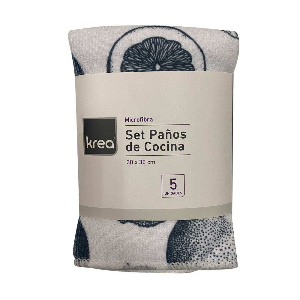 Set 5 Paños Microfibra Pequeño