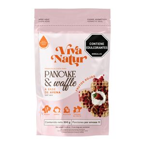 Premezcla Viva Natur Pancake & Waffle frutos rojos x300g