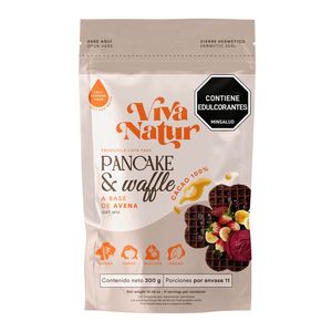 Premezcla Viva Natur Pancake & Waffle chocolate avena x300g