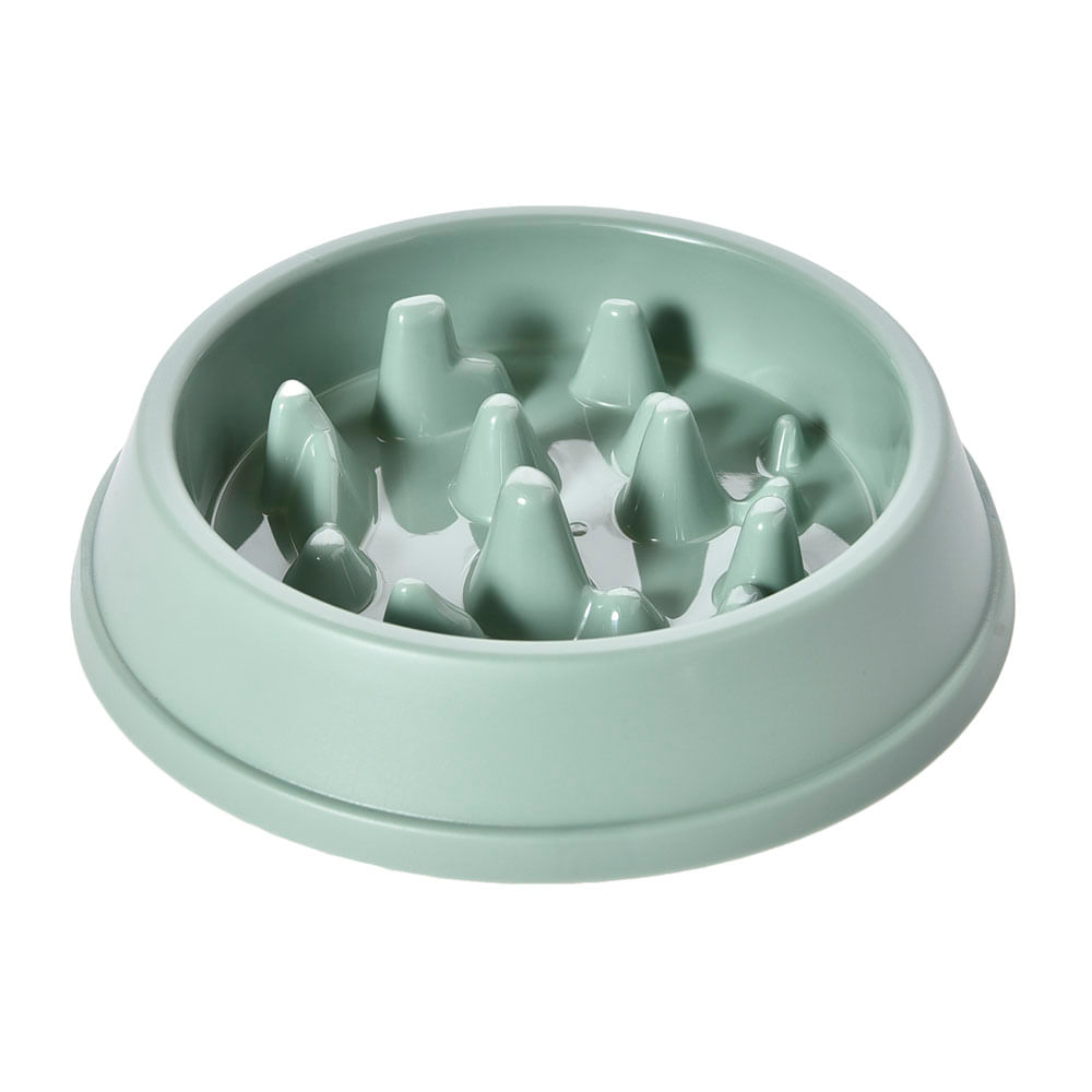 Plato Plástico Anti ahogo 500ml Verde