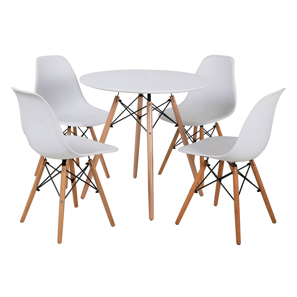 Comedor + 4 sillas Atrilsb III blanco M+Design