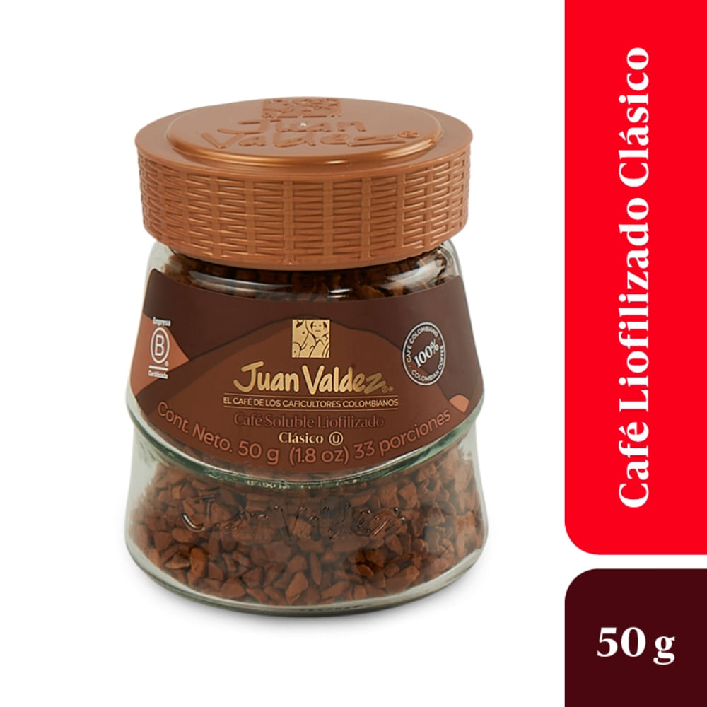 Café Juan Valdez Liofilizado Clásico 50gr