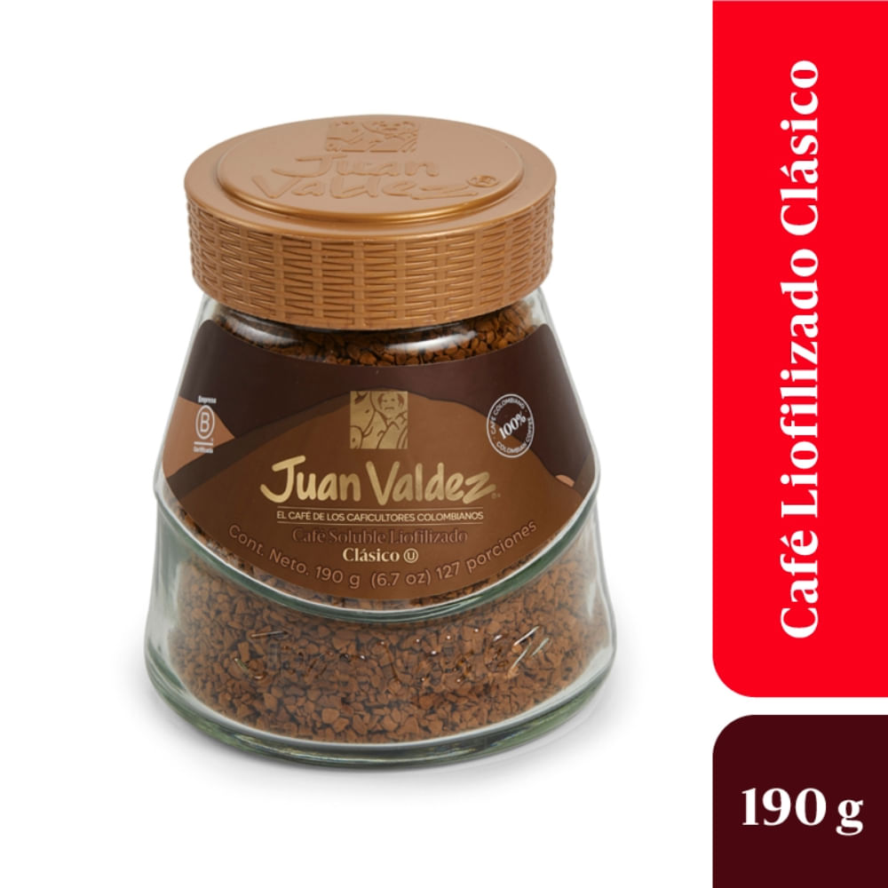 Café Juan Valdez Liofilizado Clásico 190gr