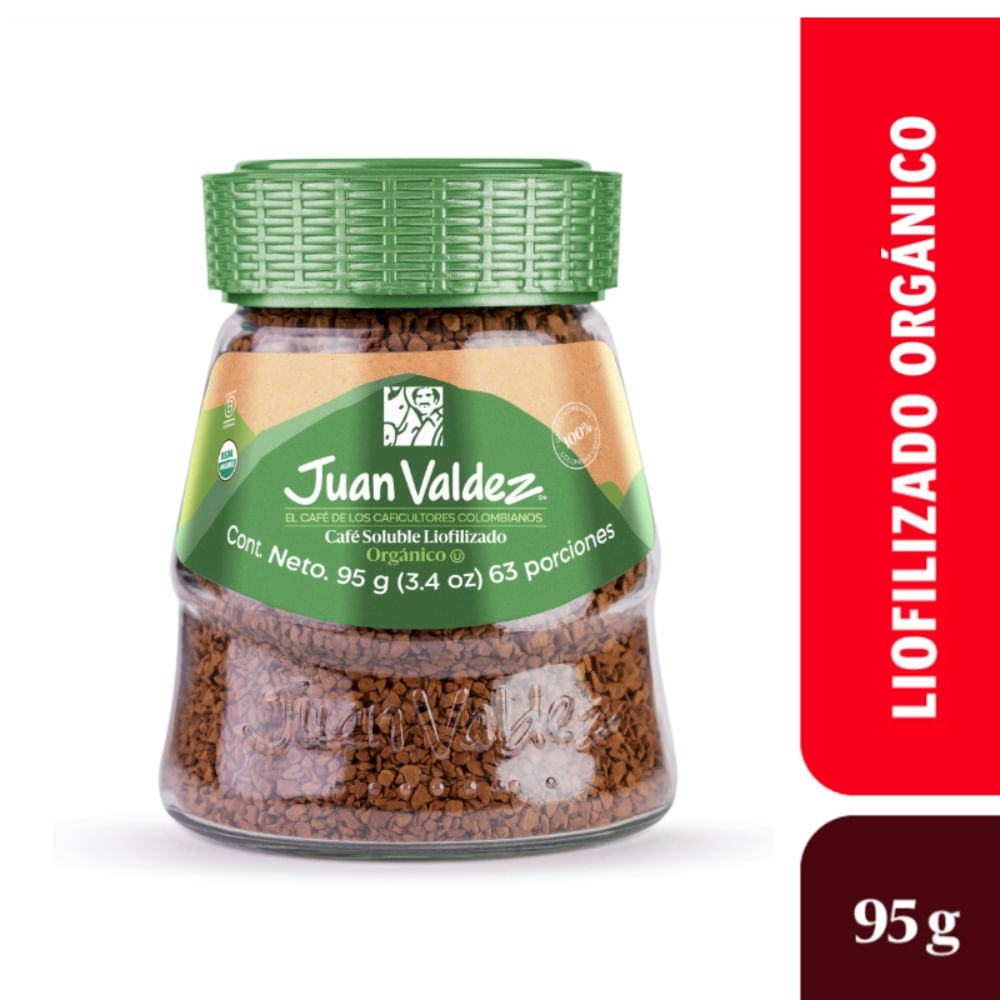 Café Juan Valdez Liofilizado Orgánico 95gr