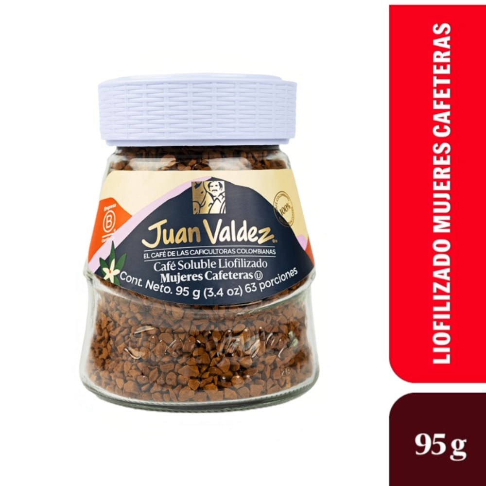 Café Juan Valdez Liofilizado Mujeres Cafeteras 95gr