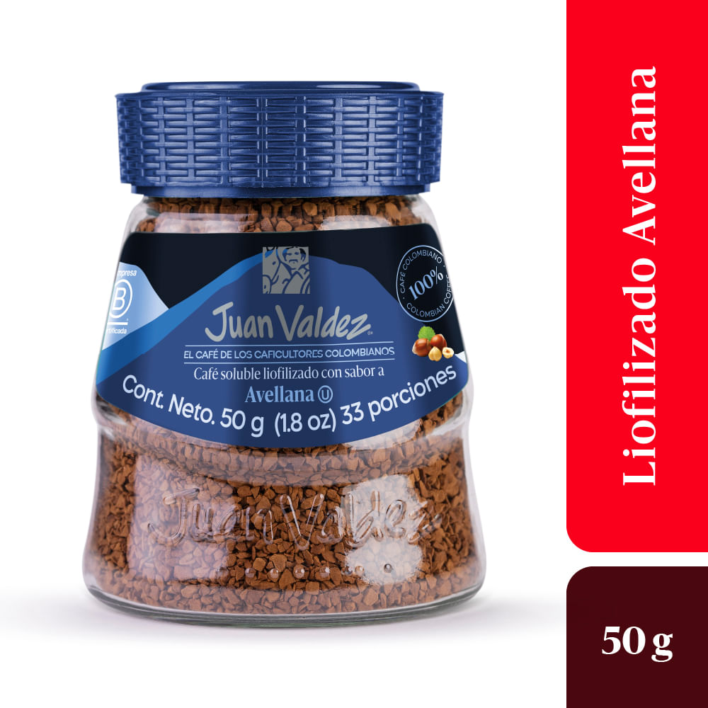 Café Juan Valdez Liofilizado Avellana 50gr