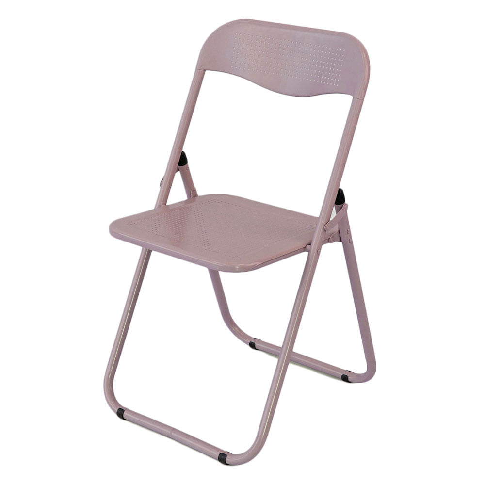 Silla plegable metal holes 44x45x80 cm lavanda M+Design