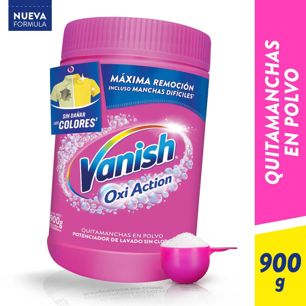 Quitamanchas Vanish Polvo Rosa 900grs