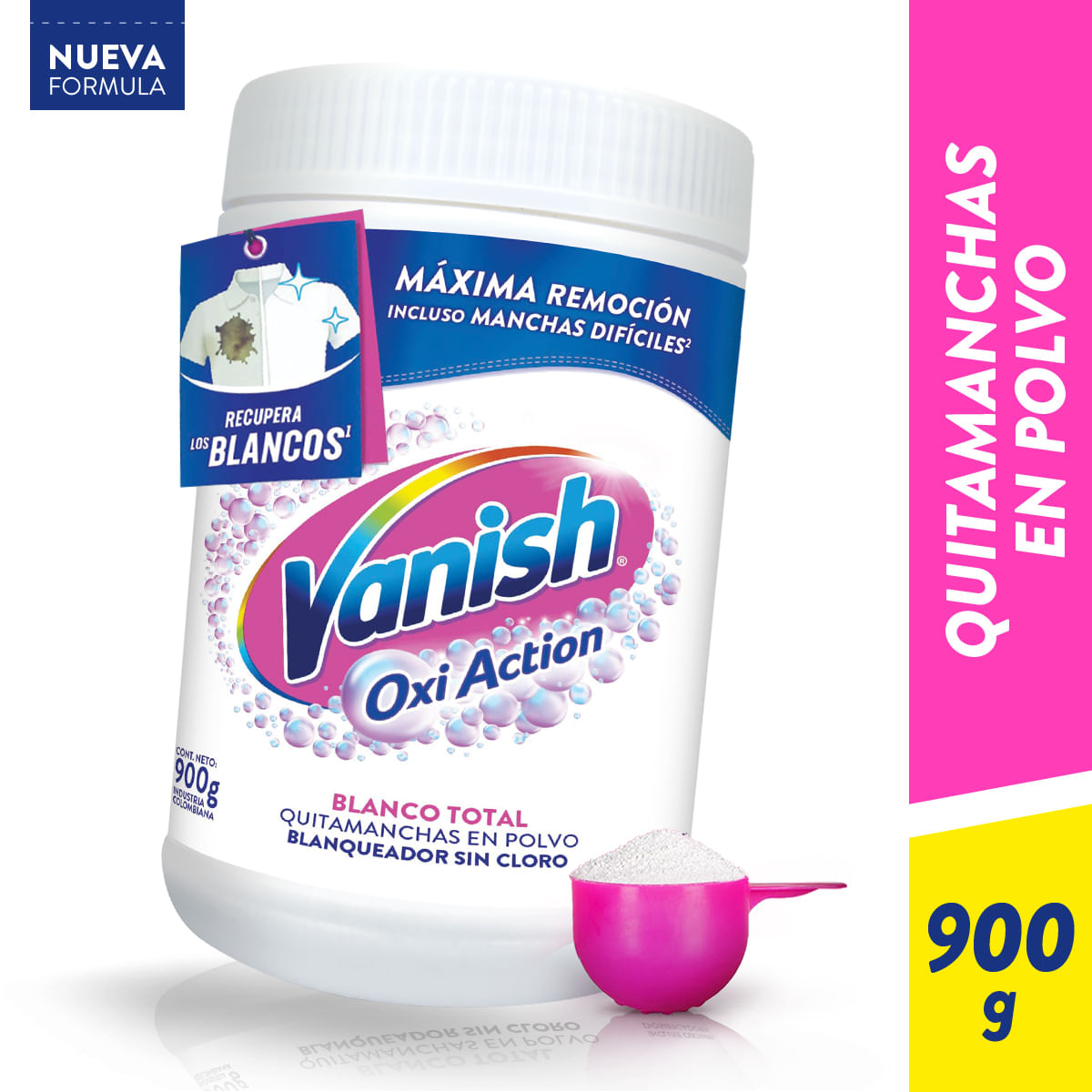 Vanish desmanchador polvo blanco 900gr