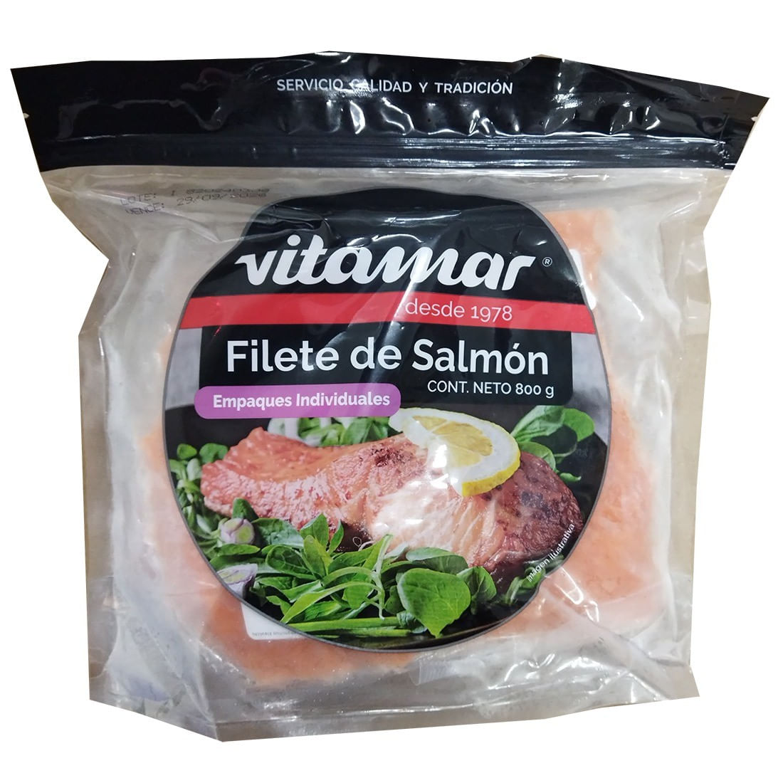 Salmón en Porciones Vitamar 800g