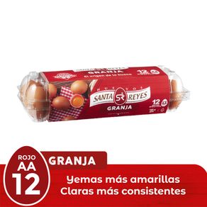 Huevos AA rojos Santa Reyes x12und