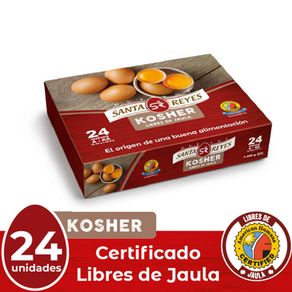 Huevos A - AA rojos Santa Reyes Kosher x24und