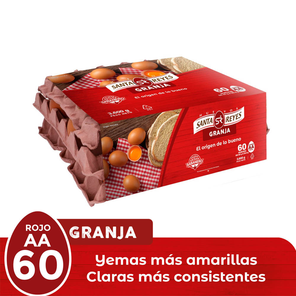 Huevos santa reyes jumbo aa x60und