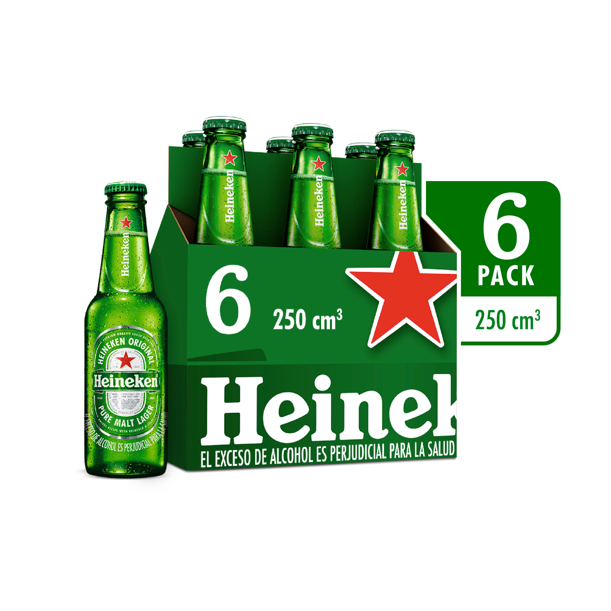 Cerveza Heineken Botella 6Und 250ml