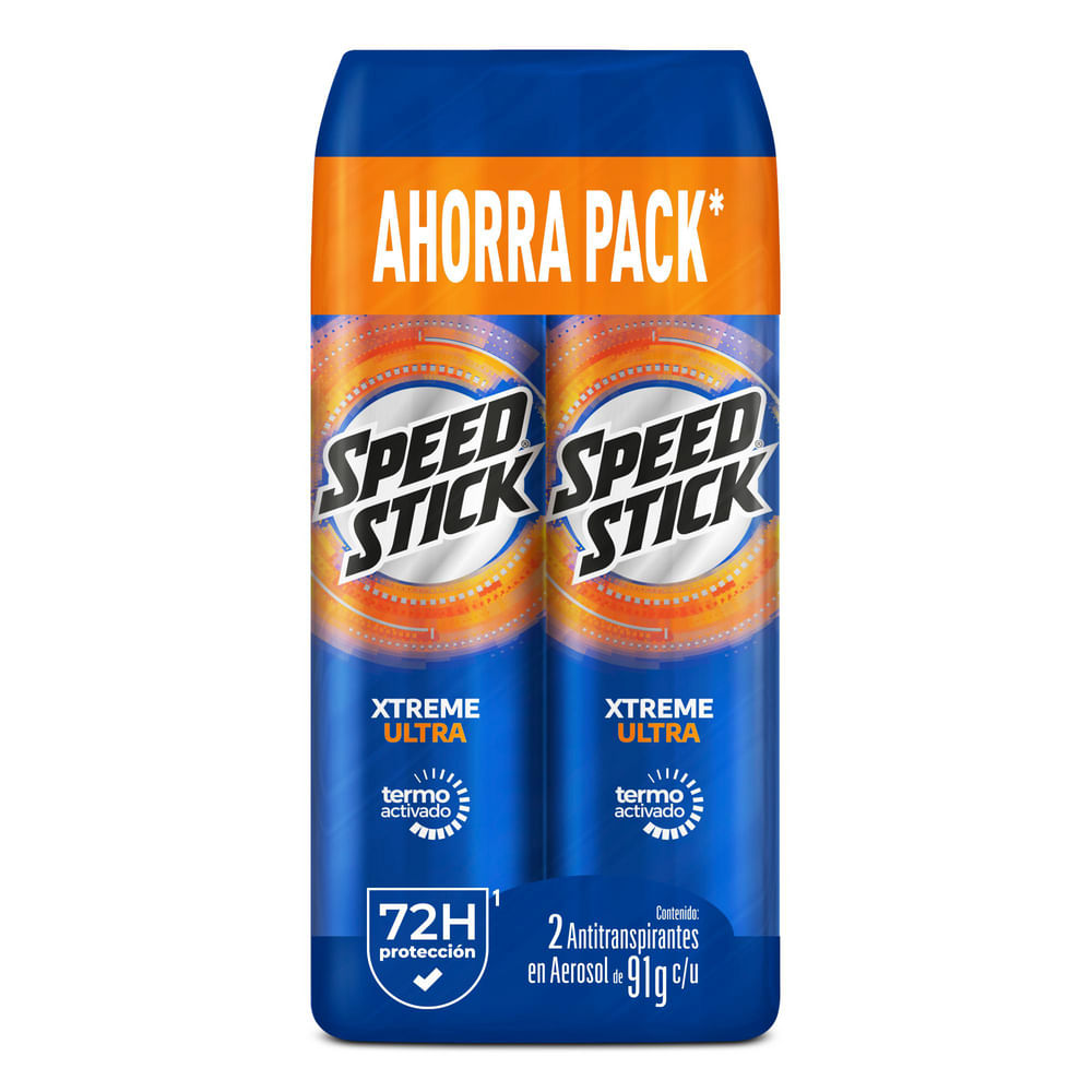 Desodorante Hombre Speed Stick Xtreme Ultra Spray 91g x2 Und