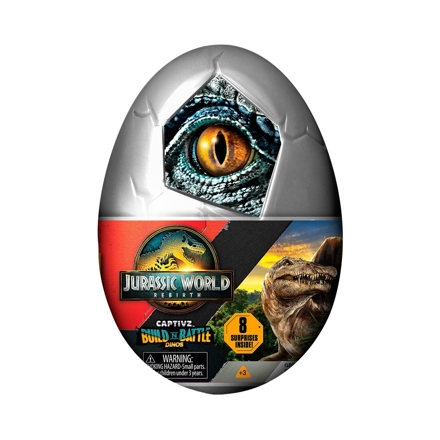 Huevo Sorpresa Dinosaurio Captivz Jurassic World  - 11 CM - 22Sorpresas