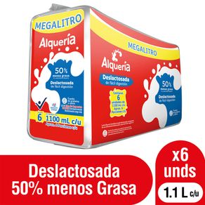 Leche Deslactosada Alquería x6 Und x1100 ml