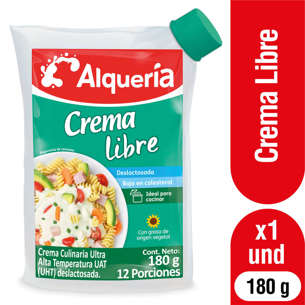 Crema Libre Deslactosada Alqueria 180g