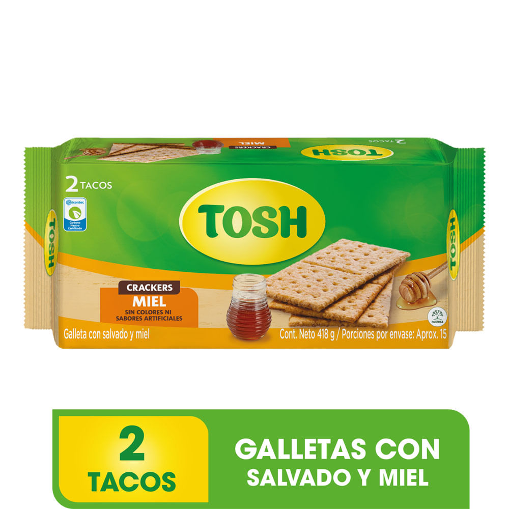 Galletas Tosh miel x 418g