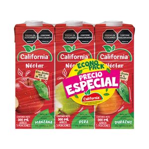 Néctar California Surtido Tetra 900ml x3 900ml cu