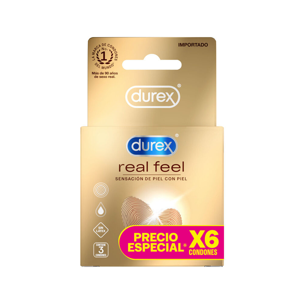 Condones durex real feel x6und pr.esp.