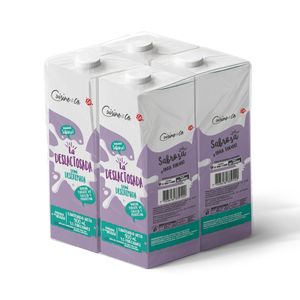 Leche Cuisine&Co Deslactosada Tetrapack 4Und 900ml