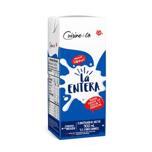 Leche Cuisine&Co Entera Tetrapack 900ml