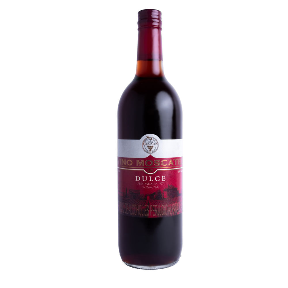 Vino moscatel dulce Casa Grajales x 750 ml