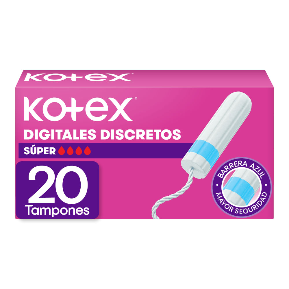 Tampones Digitales Kotex  Super 20 Unidades