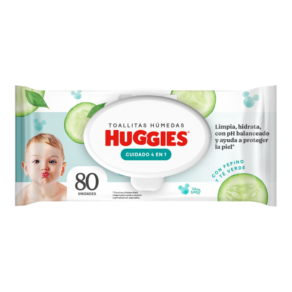 Toallas Húmedas Huggies Cuidado 4en1 80 un