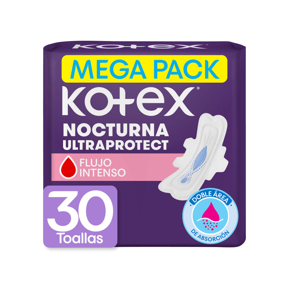 Toallas Femeninas Kotex Nocturna 30U