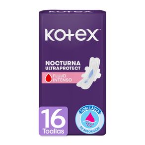 Toallas femeninas Kotex nocturna x16und