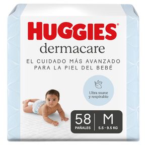 Pañales Huggies Dermacare Etapa 2/M Cuidado Mas Avanzado para la Piel 58U