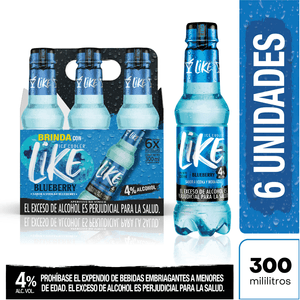 Aperitivo Like Blueberry Sixpack Pet 300ml