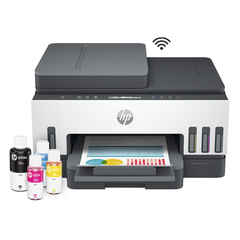 Impresora Multifuncional HP Smart Tank 750 Blanca Impresora Multifuncional HP Smart Tank 750 Blanca