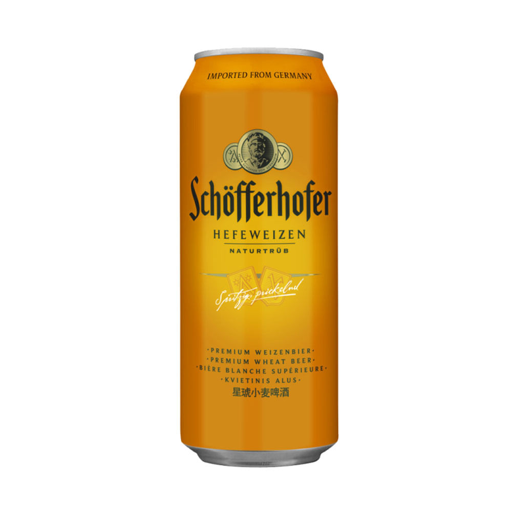 Cerveza schofferhofer hefeweizen lata x500ml