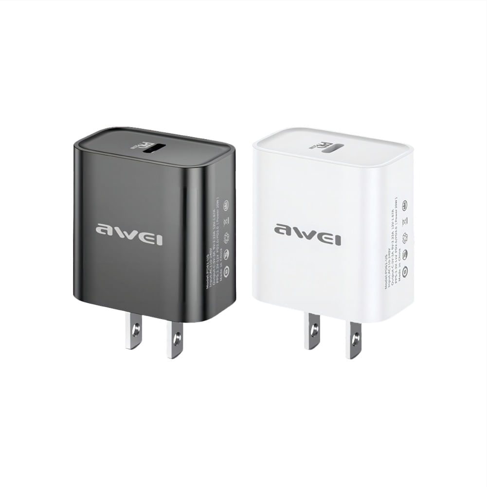 Adaptador Awei Tipo C Pd61 Carga Rapida 20W