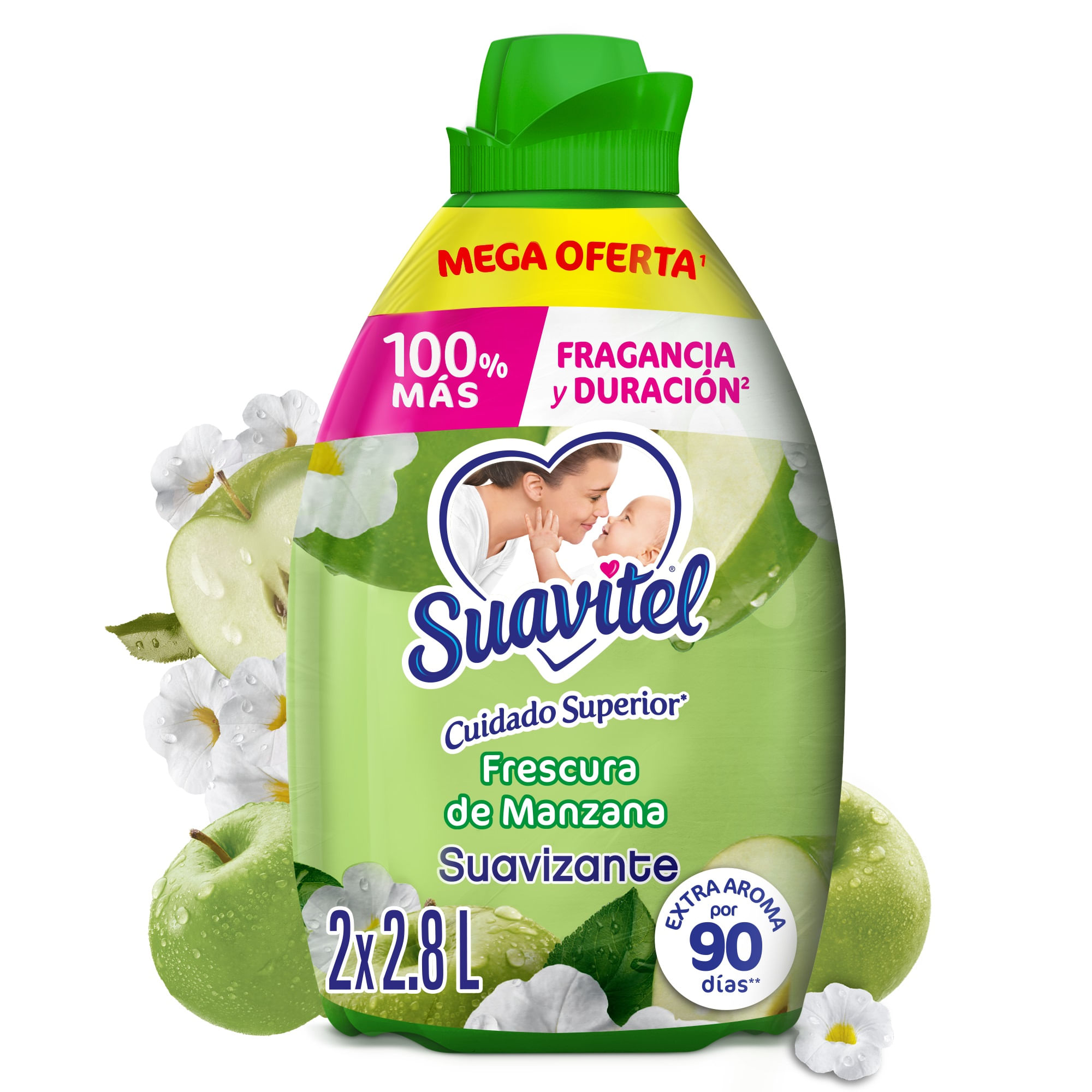 Suavizante Suavitel Frescura de Manzana 2x2.8L