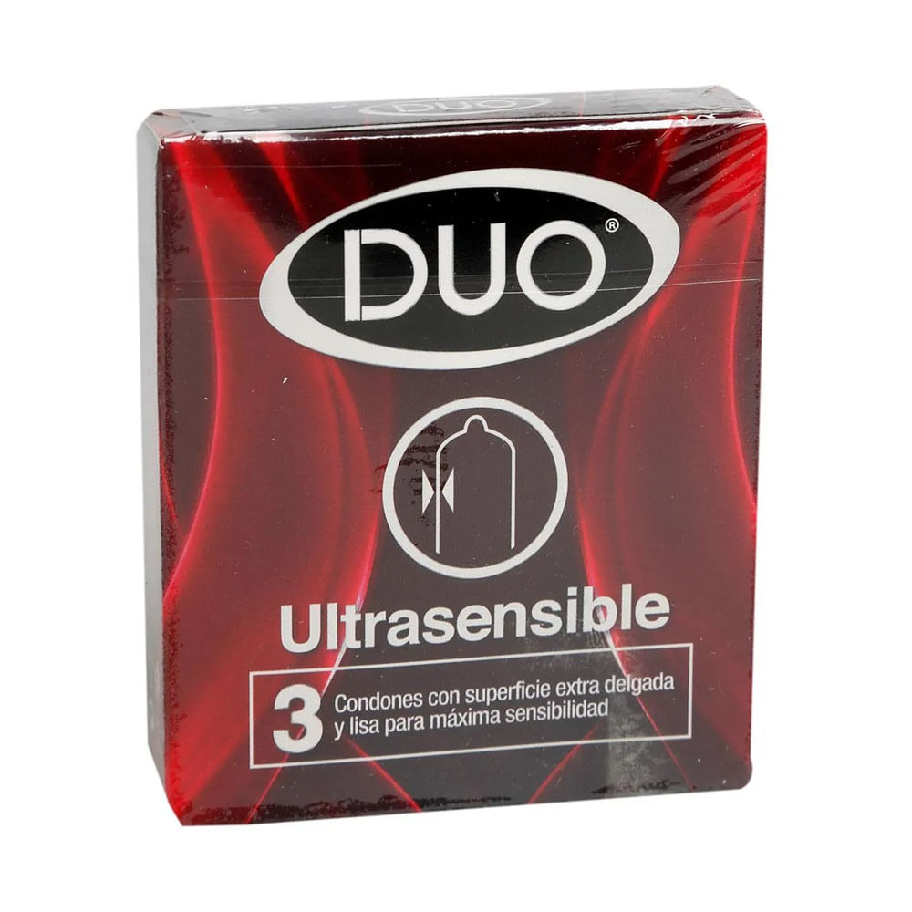 Condones Duo Ultrasensible 3Und