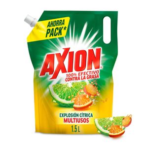 Lavaplatos Líquido Axion Explosión Cítrica Doypack 1.5L