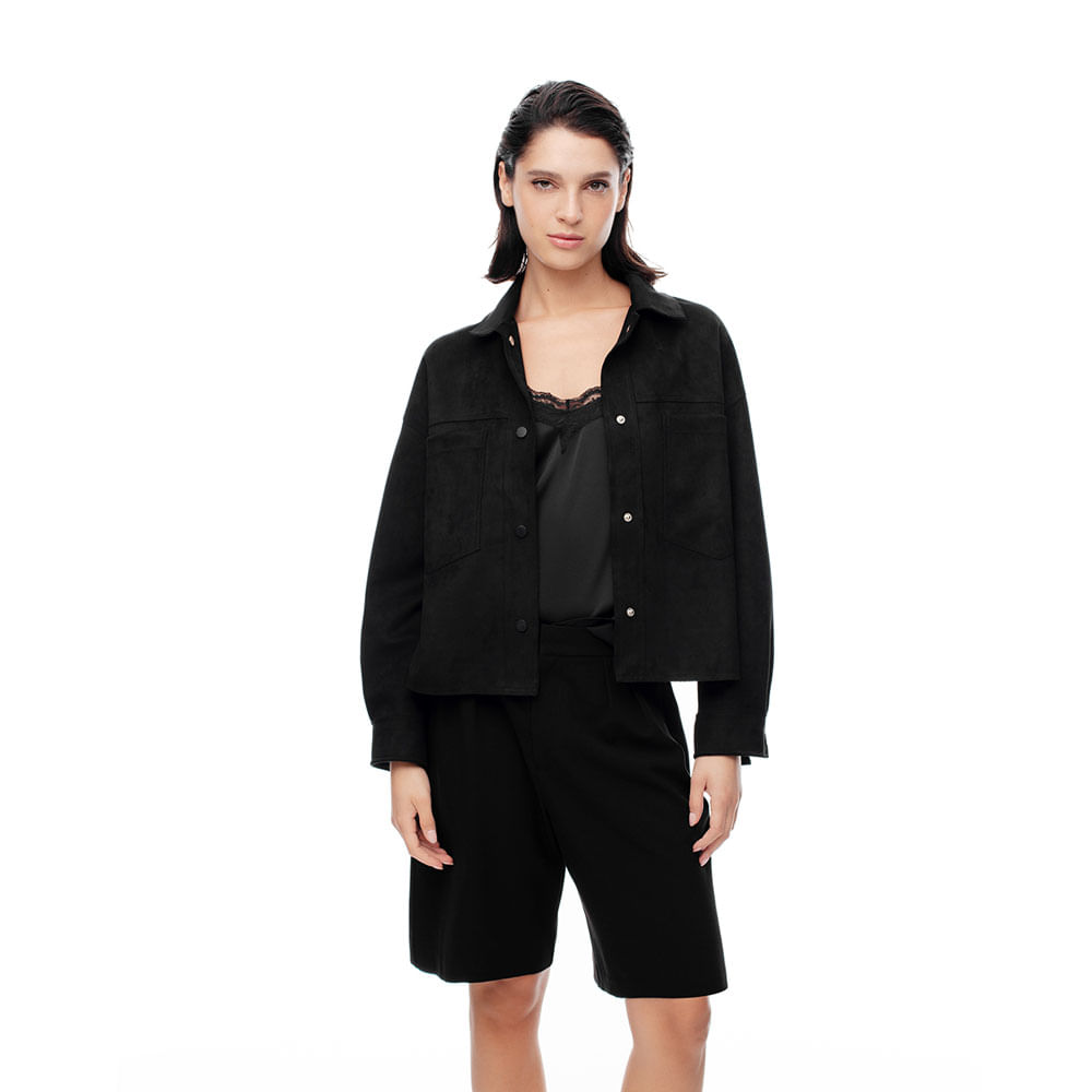 Chaqueta en Tejido Gamuza Femenino Lalag Gef