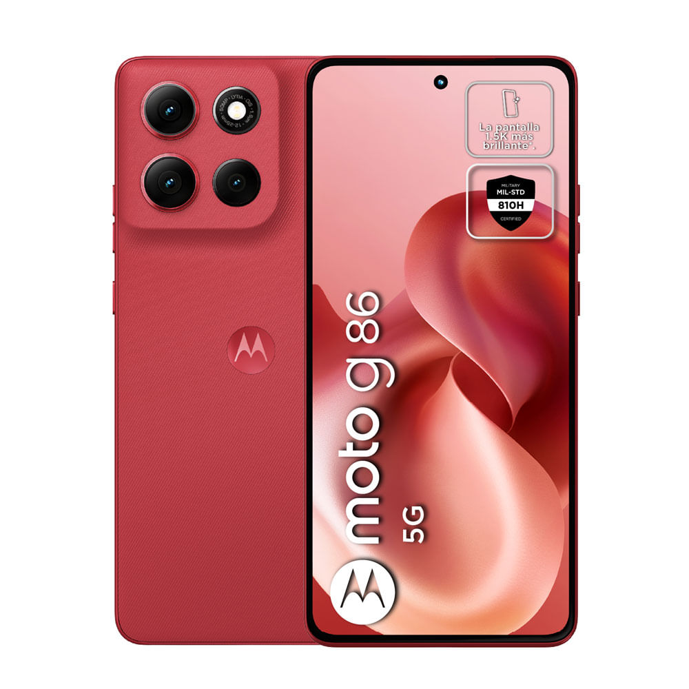 Celular Motorola G86 5G 8GB Ram / 256GB Rojo