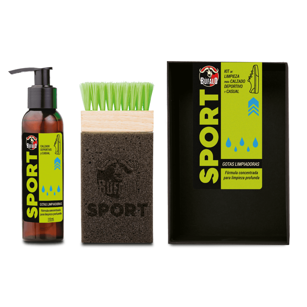 Kit Limpieza Bufalo Gotas Limpiadoras 110ml+Cepillo