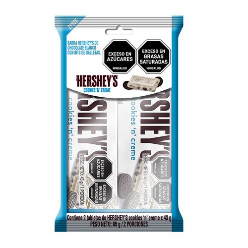 Chocolate En Barra Cookies And Creme Bipack x 86G