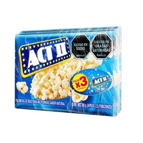 Palomitas Act ll natural x3und x80g c/u